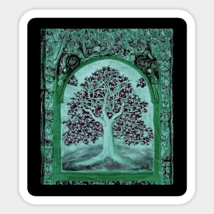 Tree of Life Medieval Tapestry Renaissance fair ren festival deadhead Sticker